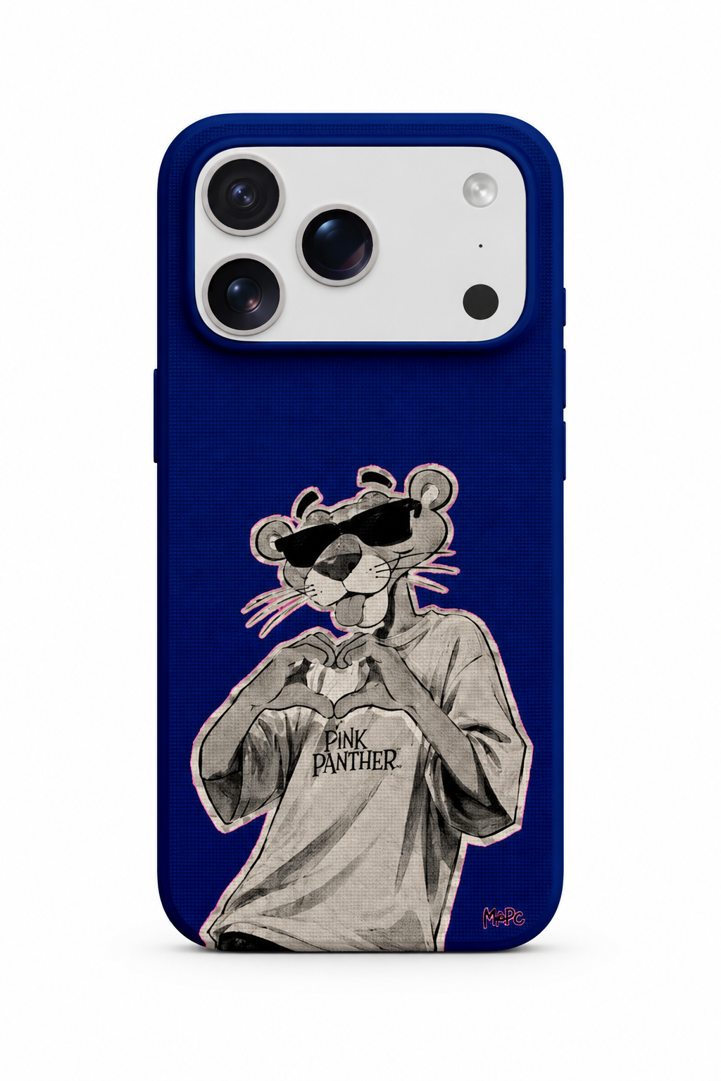 WOTOBEUS Lacivert Gözlüklü Panter - iPhone 17 Pro Max üzerinde mokap