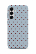 WOTOBEUS Mavi Mini Bordo Çiçekli - Samsung Galaxy S25 üzerinde mokap