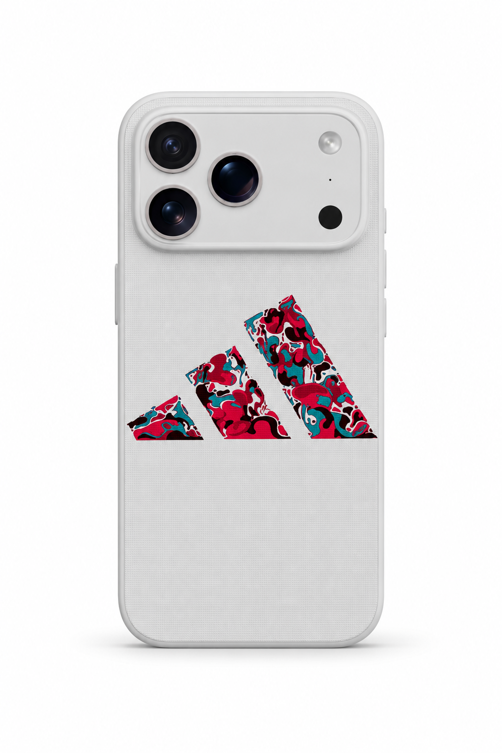 WOTOBEUS Beyaz Renkli Üç Şerit - iPhone 17 Pro Max üzerinde mokap