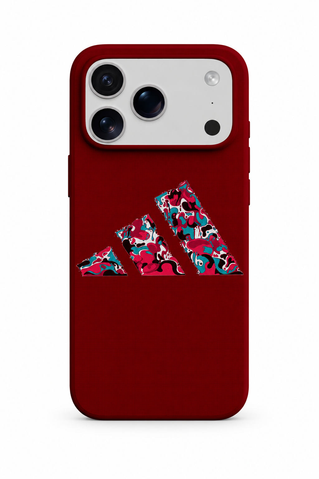 WOTOBEUS Bordo Renkli Üç Şerit - iPhone 17 Pro Max üzerinde mokap