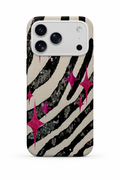 WOTOBEUS Zebra Pembe Parıltı - iPhone 17 Pro Max üzerinde mokap