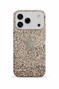 WOTOBEUS Leopar Gri Yıldız - iPhone 17 Pro Max üzerinde mokap