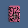 WOTOBEUS Pembe Leopar Damlayan Dudak Tasarımlı MagSafe Kartlık