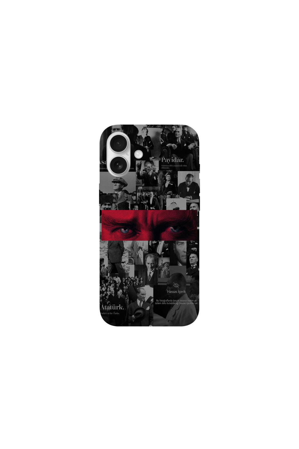 WOTOBEUS Atatürk Desenli İçi Kadife Premium Kalite Lansman Telefon Kılıfı