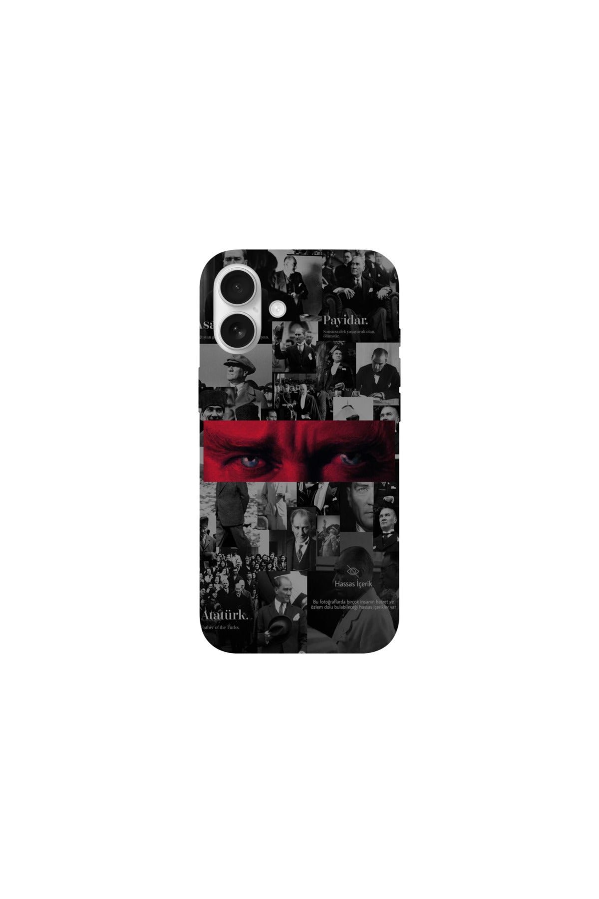 WOTOBEUS Atatürk Desenli İçi Kadife Premium Kalite Lansman Telefon Kılıfı