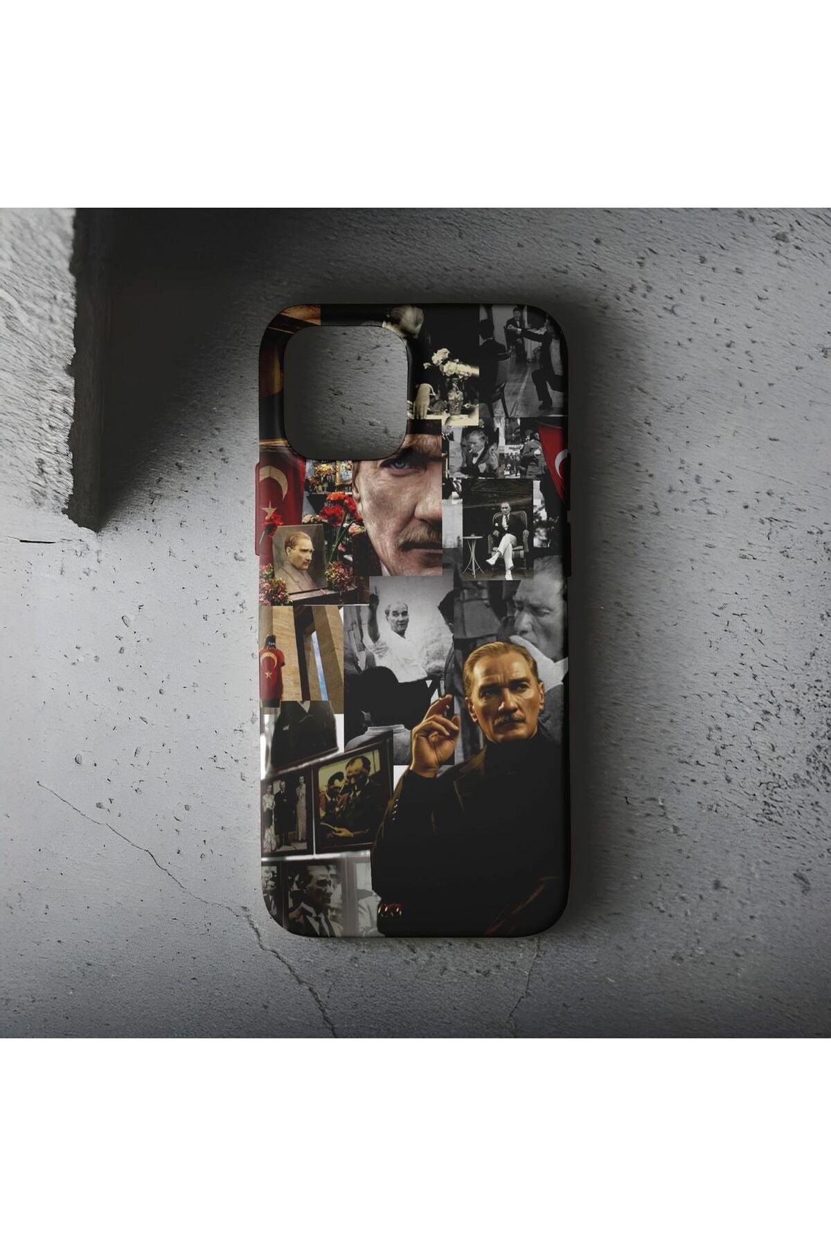 WOTOBEUS Atatürk Anı Premium İçi Kadife Lansman Telefon Kılıfı