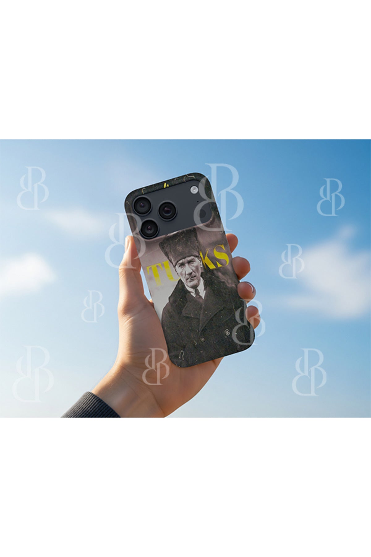 WOTOBEUS Atatürk Anı Premium İçi Kadife Lansman Telefon Kılıfı