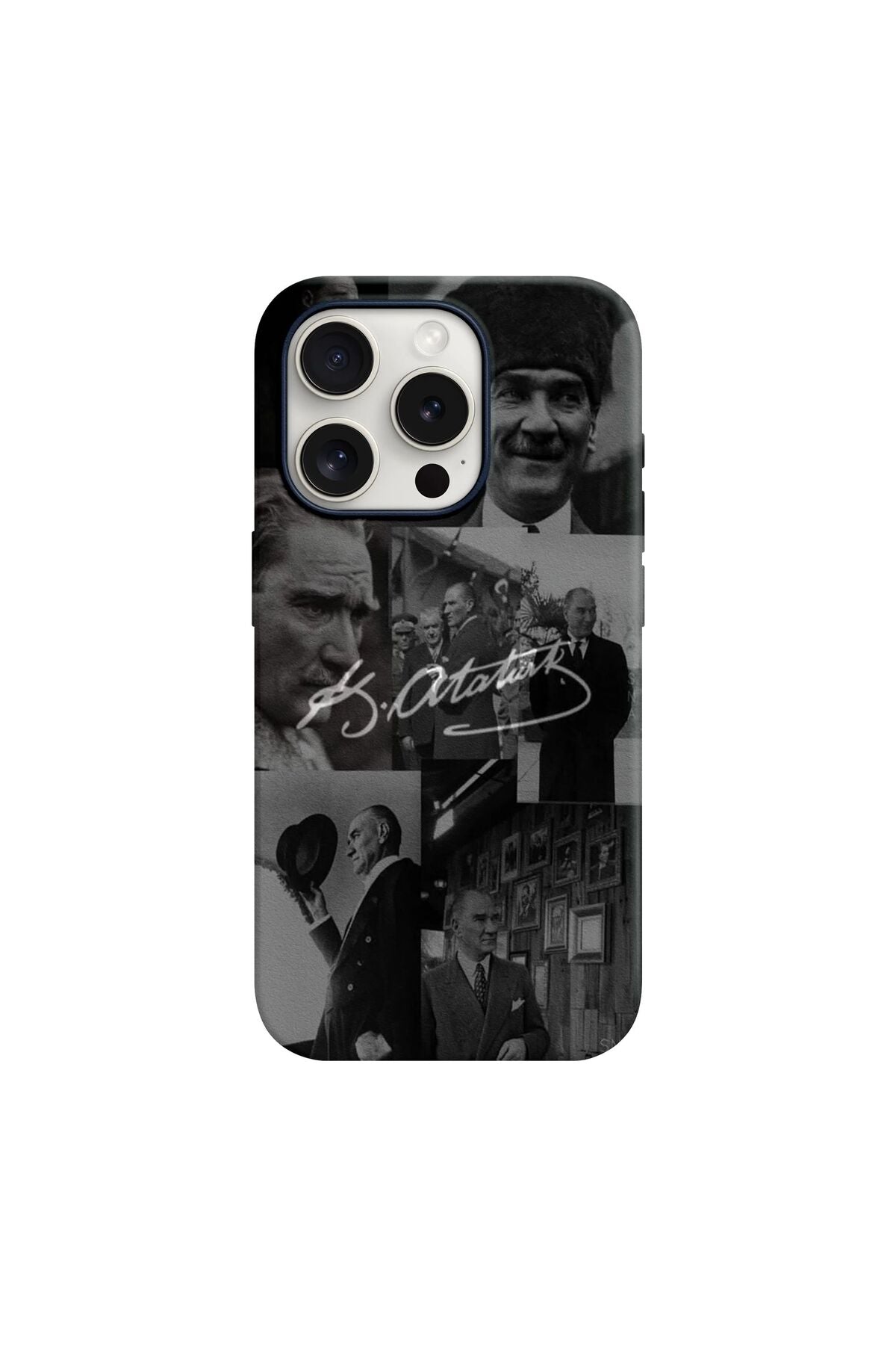 WOTOBEUS Atatürk Desenli İçi Kadife Premium Kalite Lansman Telefon Kılıfı