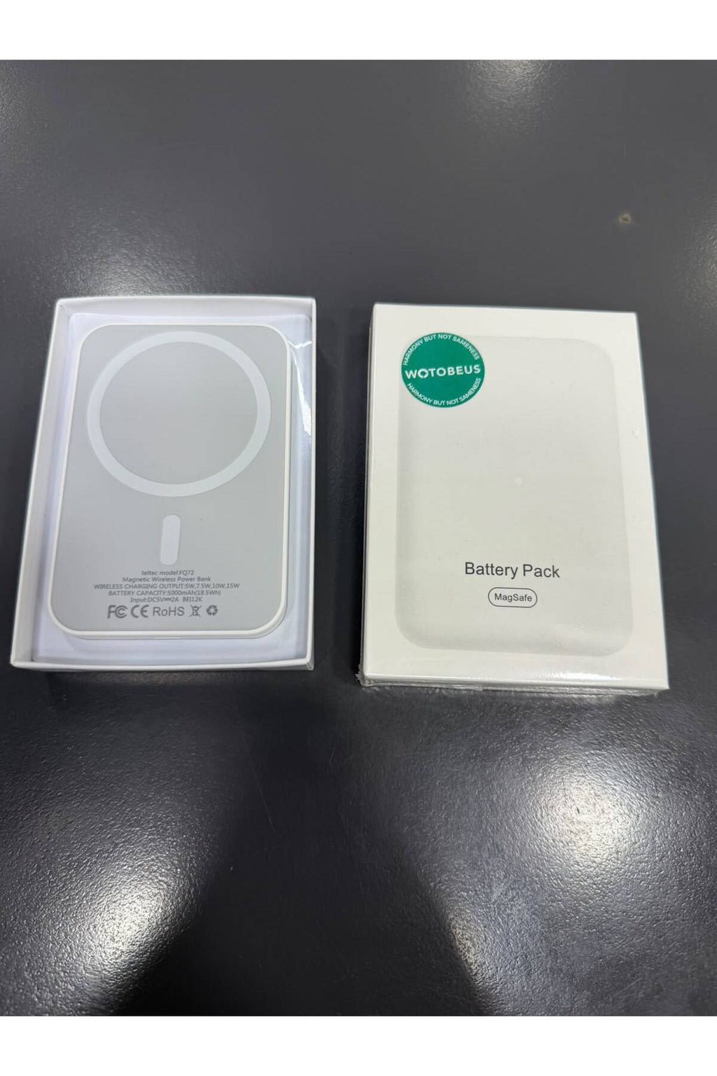 WOTOBEUS Power Bank 5000 Mah Taşınabilir Magsafe Özellikli İphone Ve Android Modelleri Magsafe İle Uyumlu Hızlı Şarj Cihazı Şarj Makinası Mıknatıs Tutuculu Kaymaz