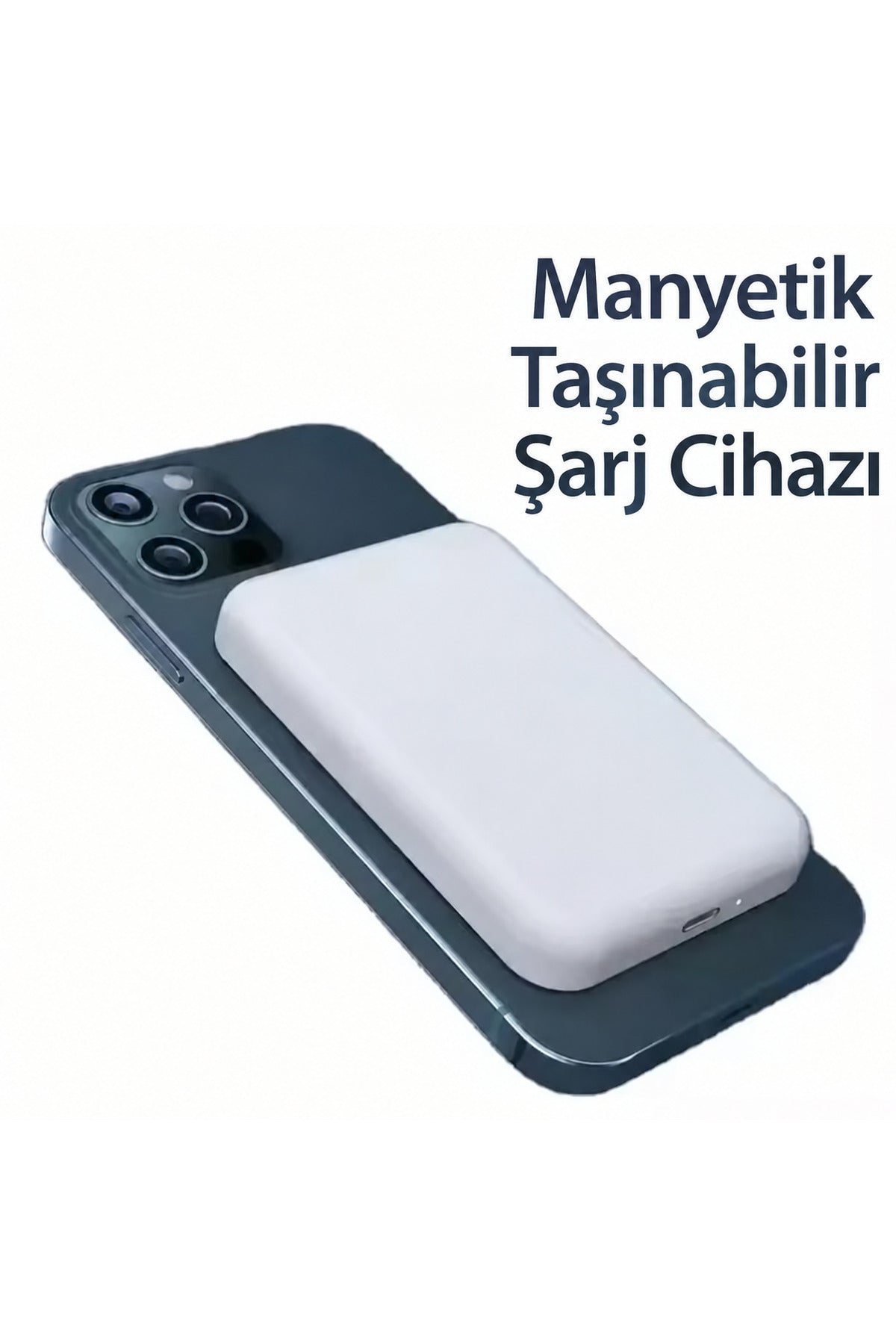 WOTOBEUS Power Bank 5000 Mah Taşınabilir Magsafe Özellikli İphone Ve Android Modelleri Magsafe İle Uyumlu Hızlı Şarj Cihazı Şarj Makinası Mıknatıs Tutuculu Kaymaz