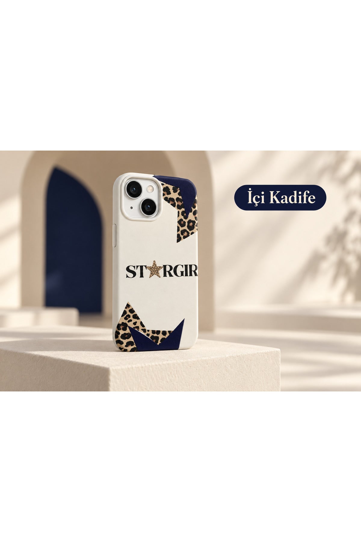 WOTOBEUS İçi Kadife Star Trend Tasarım İçi Kadife Premium Lansman Telefon Kılıfı