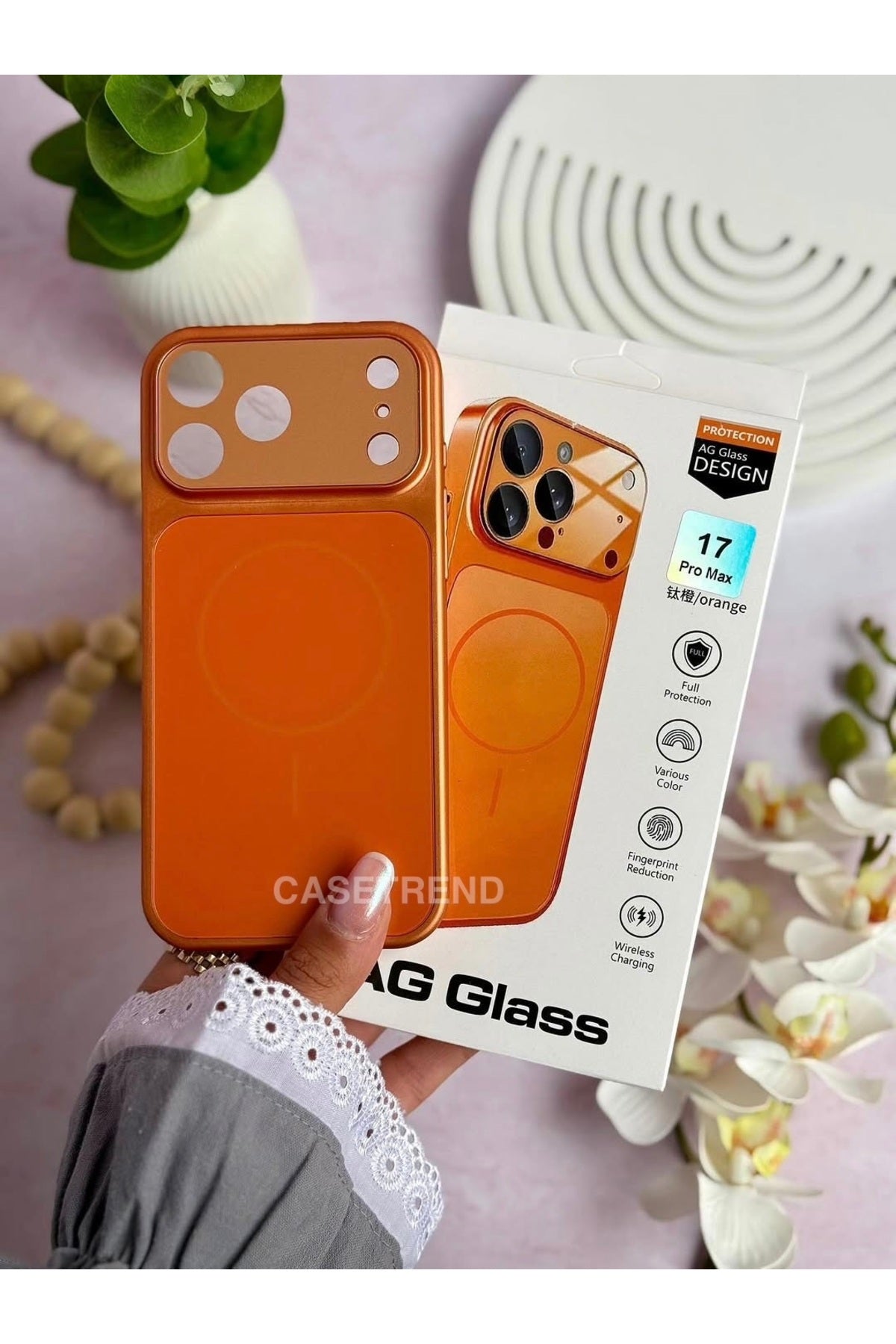 WOTOBEUS iPhone (17) uyumlu AG Glass MagSafe Destekli 17 Pro Max Dönüştürücü Kılıf
