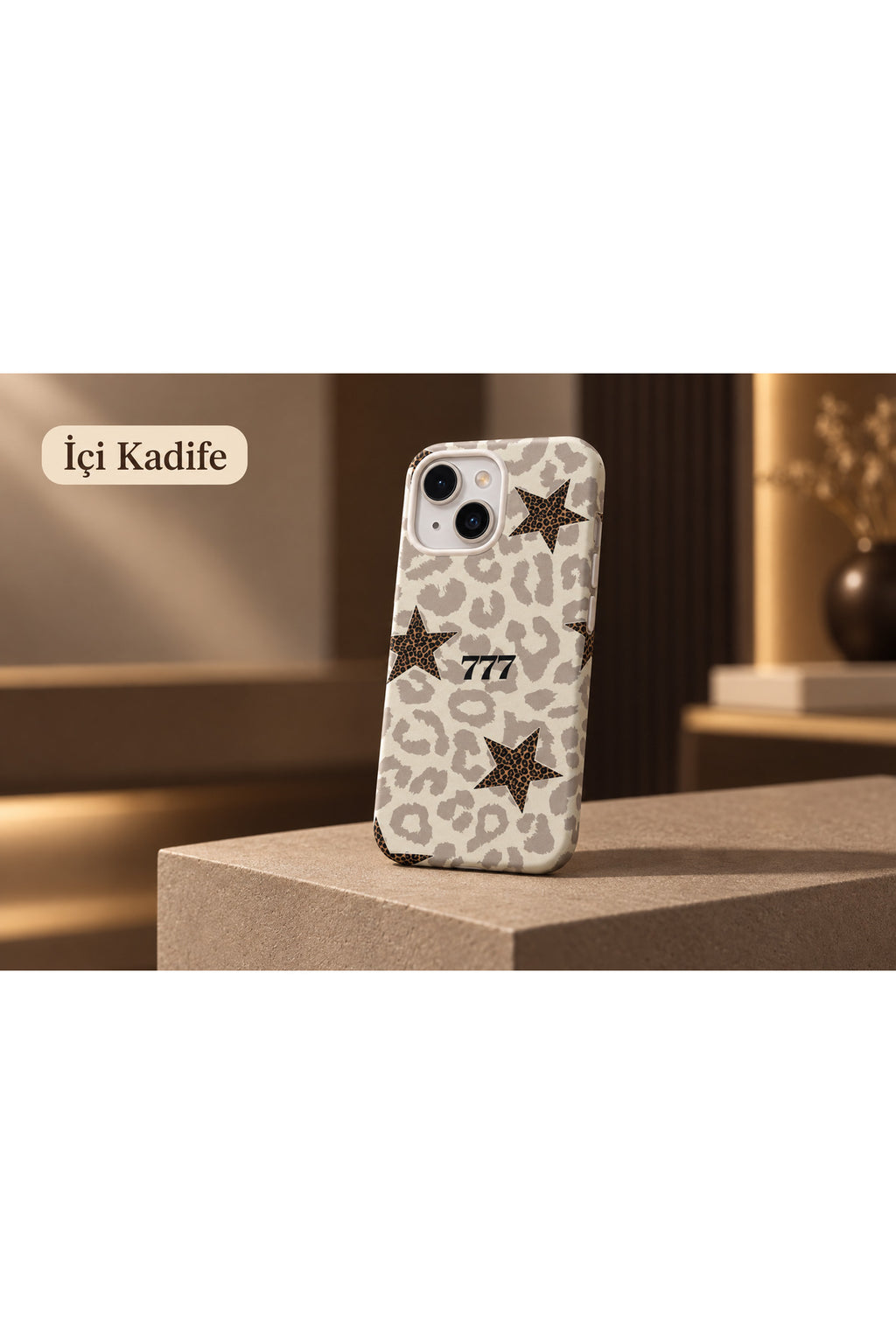 WOTOBEUS İçi Kadife Star Trend Tasarım İçi Kadife Premium Lansman Telefon Kılıfı