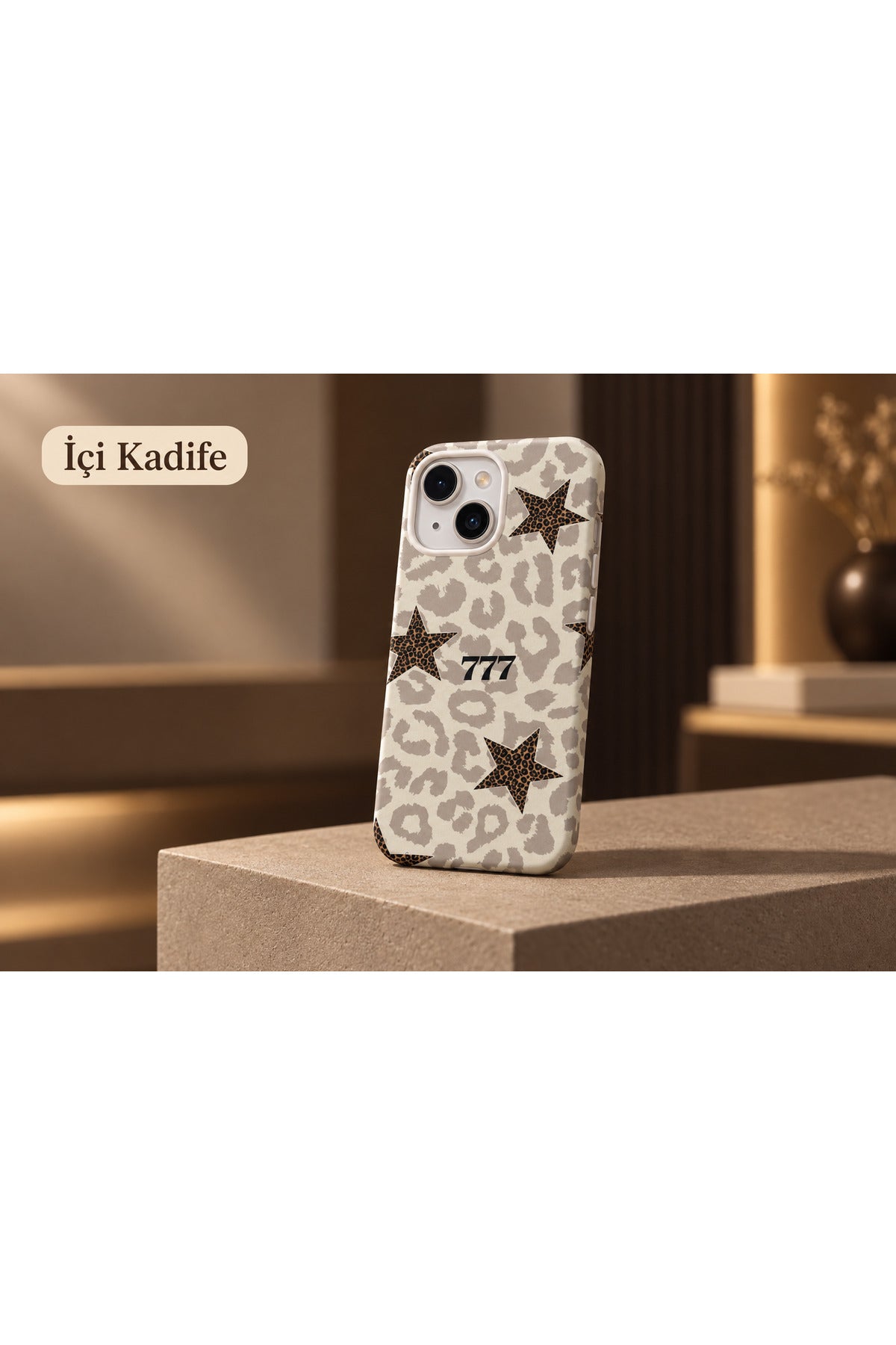 WOTOBEUS İçi Kadife Star Trend Tasarım İçi Kadife Premium Lansman Telefon Kılıfı