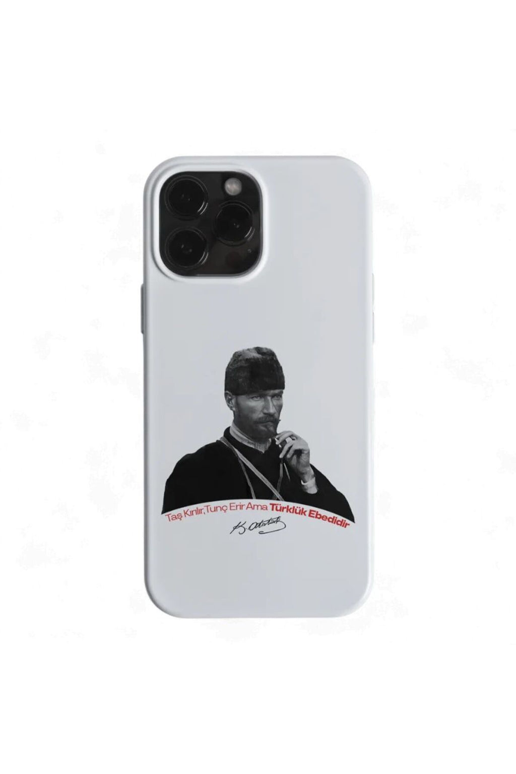 WOTOBEUS Atatürk Desenli İçi Kadife Premium Kalite Lansman Telefon Kılıfı