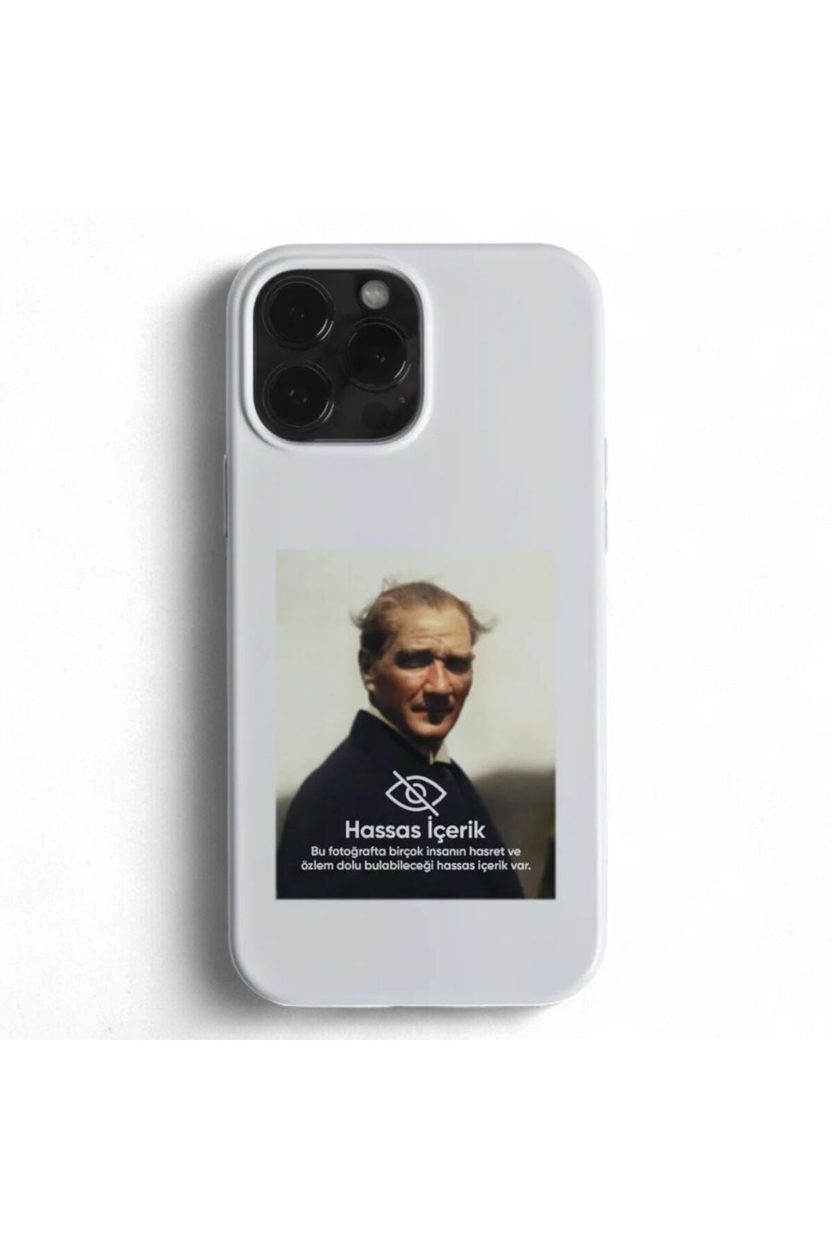 WOTOBEUS Atatürk Desenli İçi Kadife Premium Kalite Lansman Telefon Kılıfı