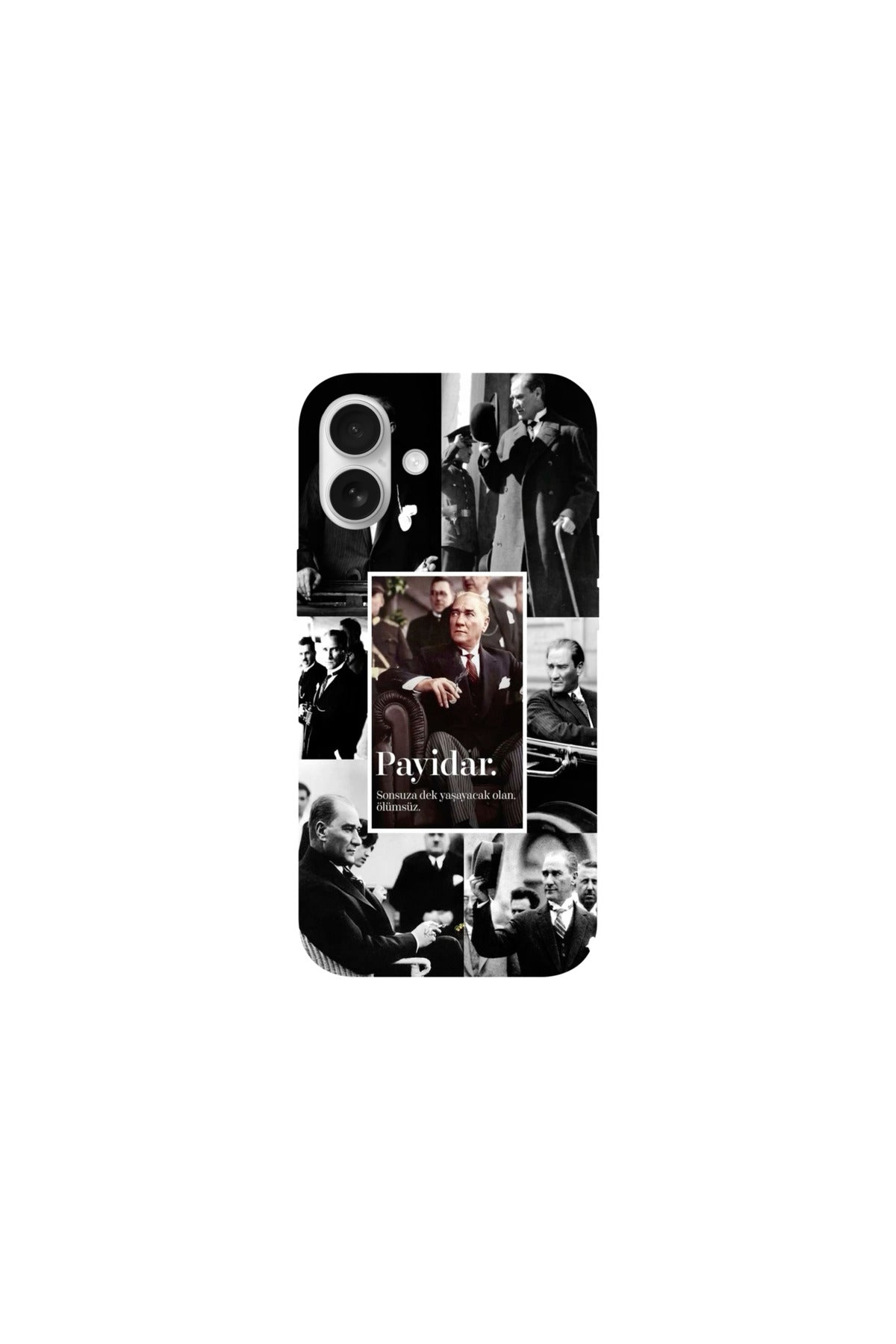 WOTOBEUS Atatürk Desenli İçi Kadife Premium Kalite Lansman Telefon Kılıfı