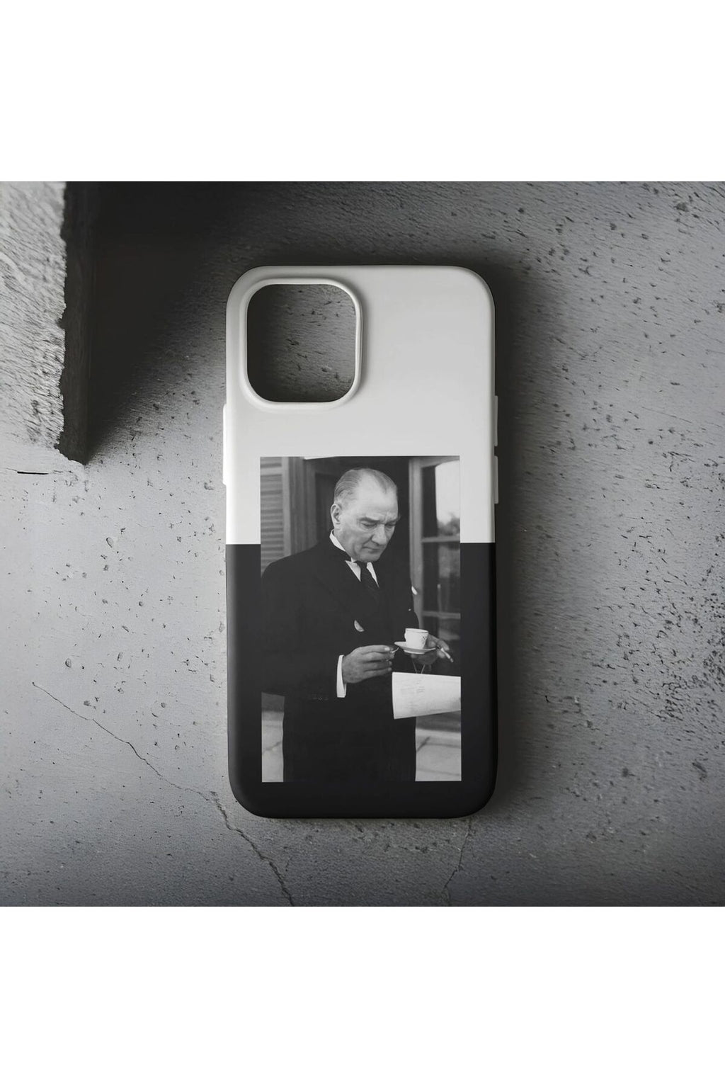 WOTOBEUS Atatürk Desenli İçi Kadife Premium Kalite Lansman Telefon Kılıfı