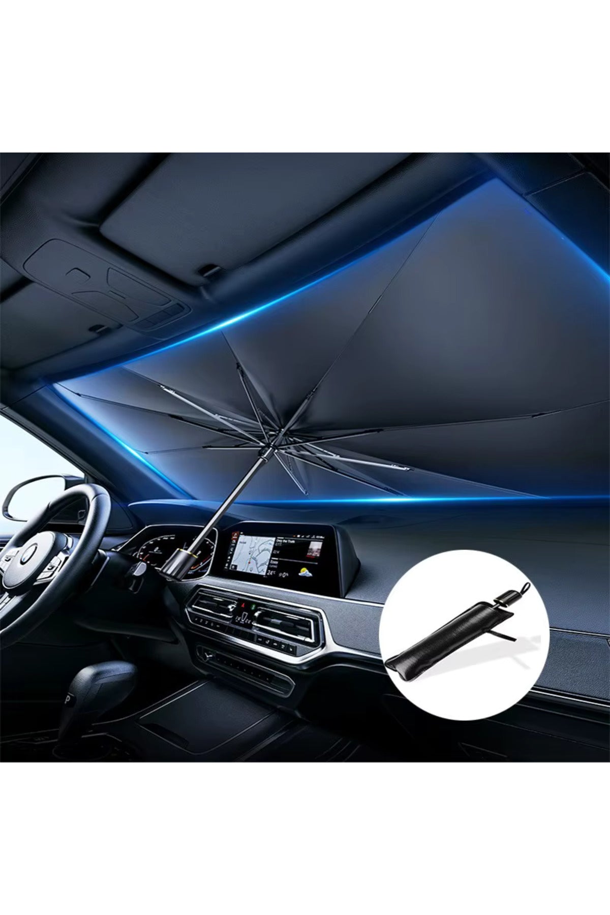 WOTOBEUS Audi A3, Vw Tiguan, Ford Mondeo, Opel Insignia, Honda Civic Uyumlu Oto Şemsiye