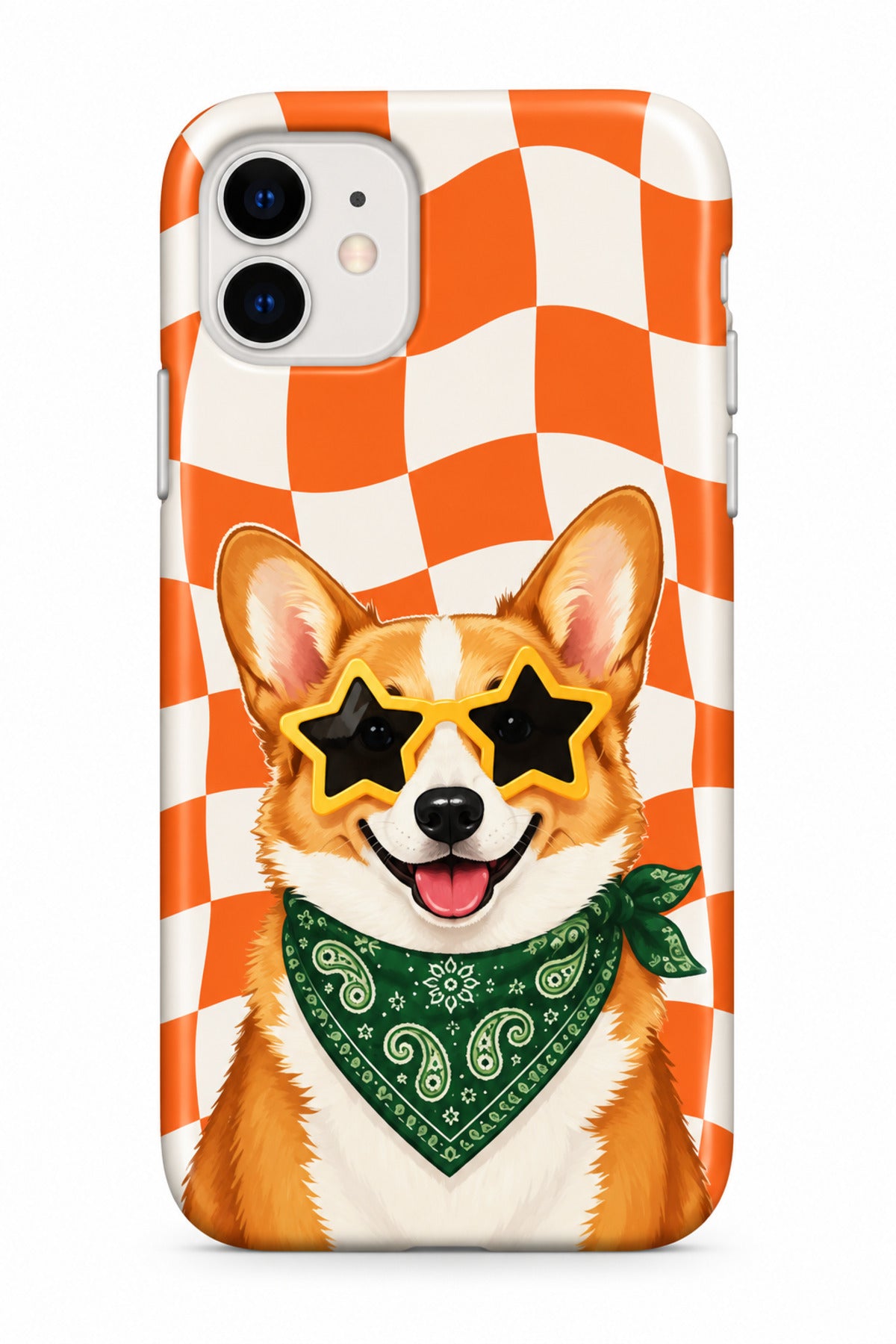 WOTOBEUS Kare Desenli İçi Kadife Lansman Telefon Kılıfı