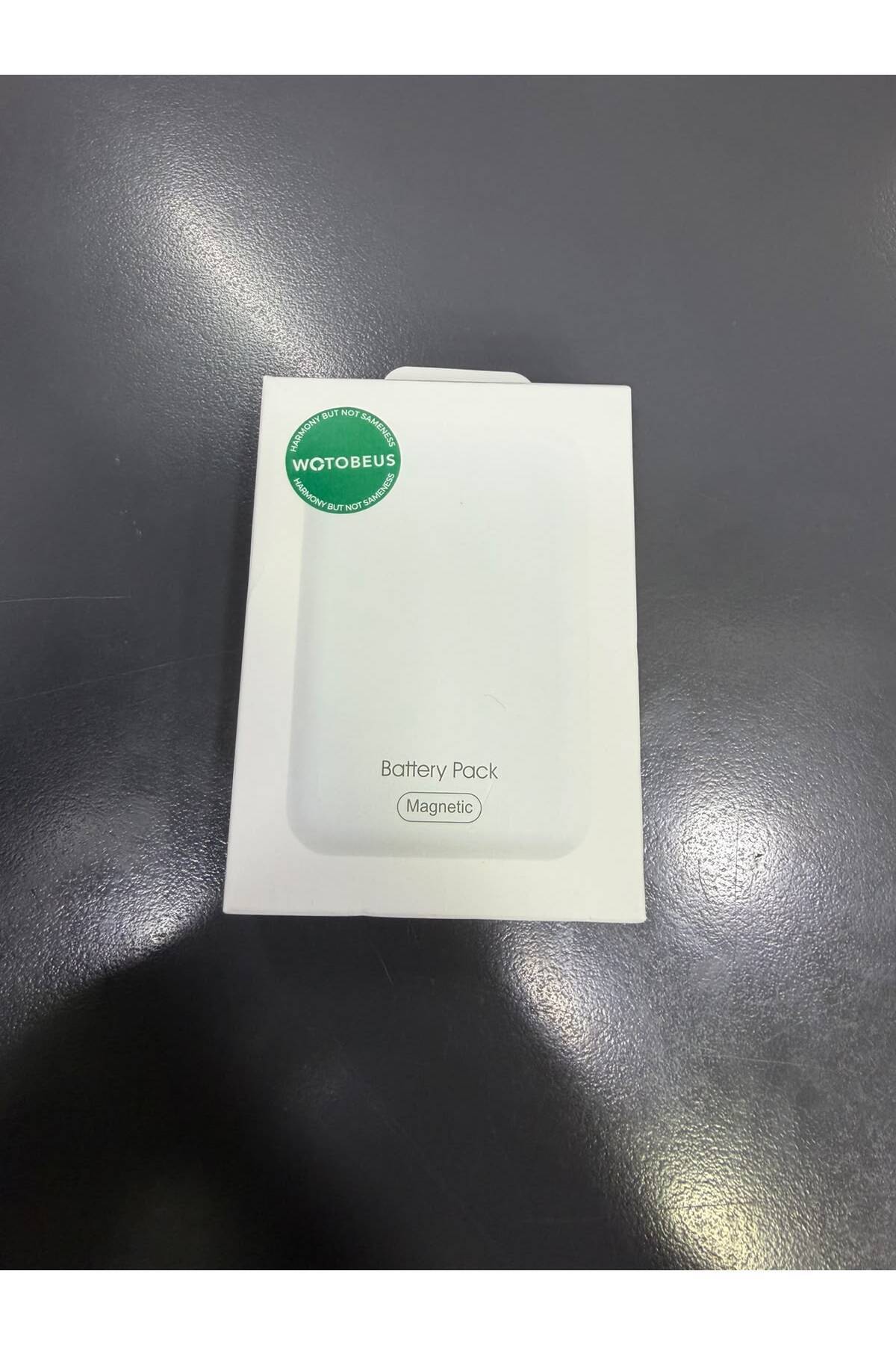 WOTOBEUS Power Bank Taşınabilir Magsafe Özellikli 10.000 Mah İphone Ve Android Model Magsafe Özellikli Bütün Cihazlar İle Uyumlu Kaymaz Mıknatıs Tutuş