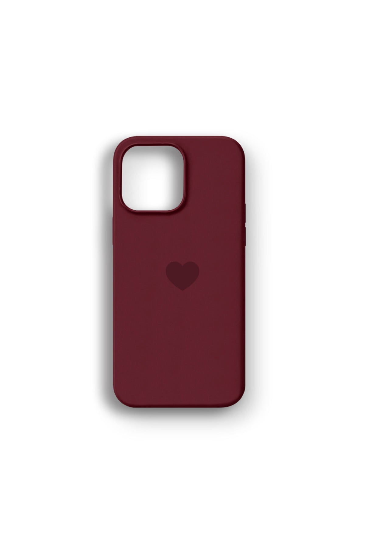 WOTOBEUS Bordo Kalp Logolu Lansman Telefon Kılıfı