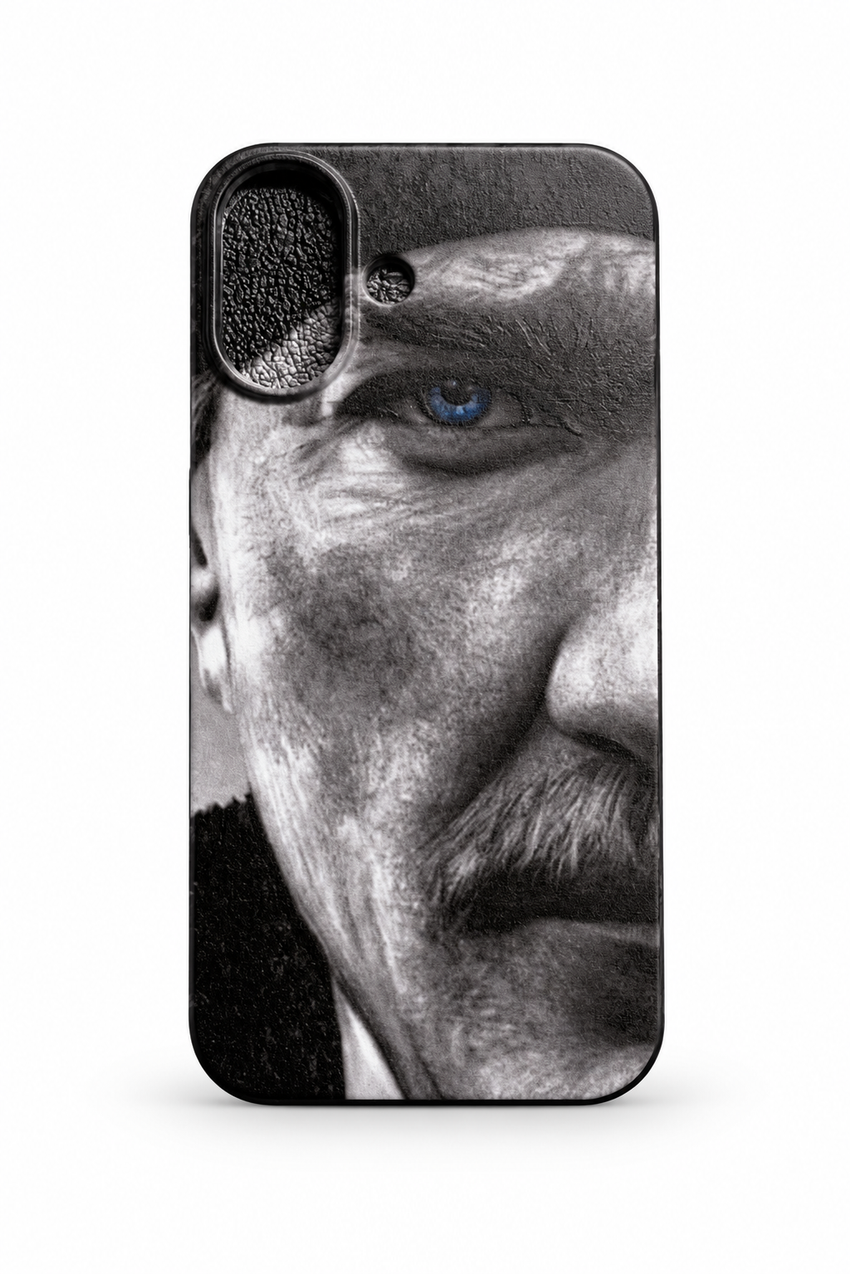WOTOBEUS Atatürk Desenli İçi Kadife Premium Kalite Lansman Telefon Kılıfı — beyaz stüdyo fonu, 850 × 1274