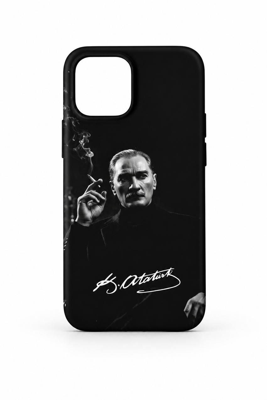 WOTOBEUS 10 Kasım Atatürk Desenli İçi Kadife Premium Kalite Lansman Telefon Kılıf — beyaz stüdyo fonu, 850 × 1274